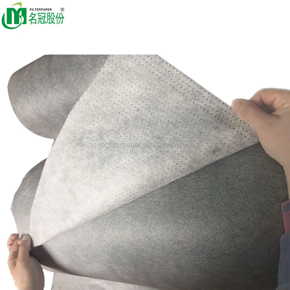 0.3 micron HEPA activated carbon laminated air filter media for car cabin air purification
