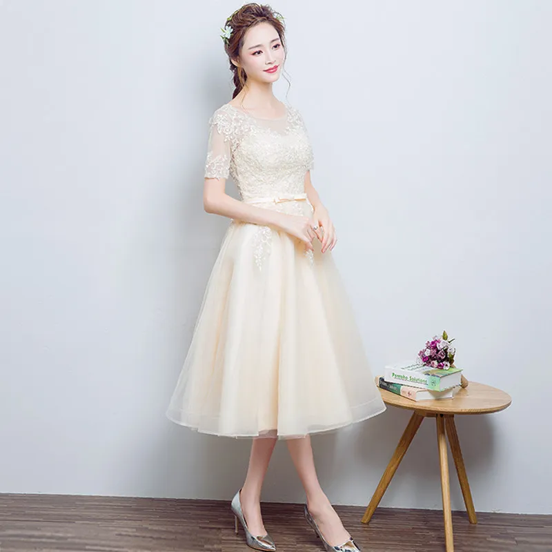 
Wholesale women boutique clothing lace mesh formal party evening dress 