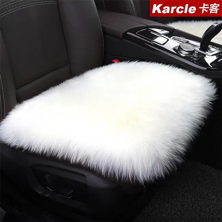 Hot selling australian pure color sheepskin fur car seat cover lambskin cushion