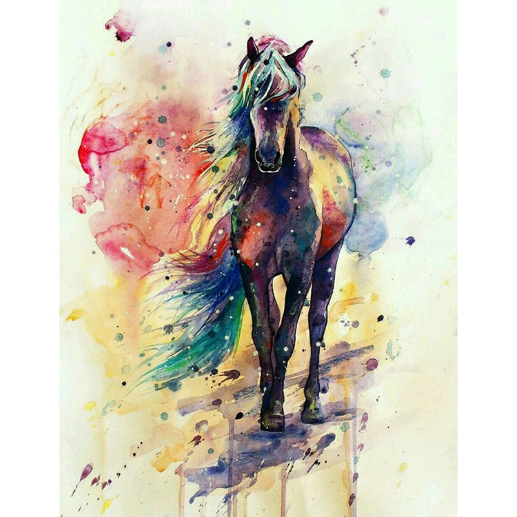 Oil painting horse round or square drill diamond embroidery kits home decoration gift DIY full diamond painting