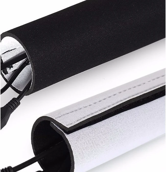 Amazon-hot 118' Cable Management Sleeves, Neoprene Cable Organizer Wrap Flexible Hook And Loop Cord Cover Wire Hider Reversible