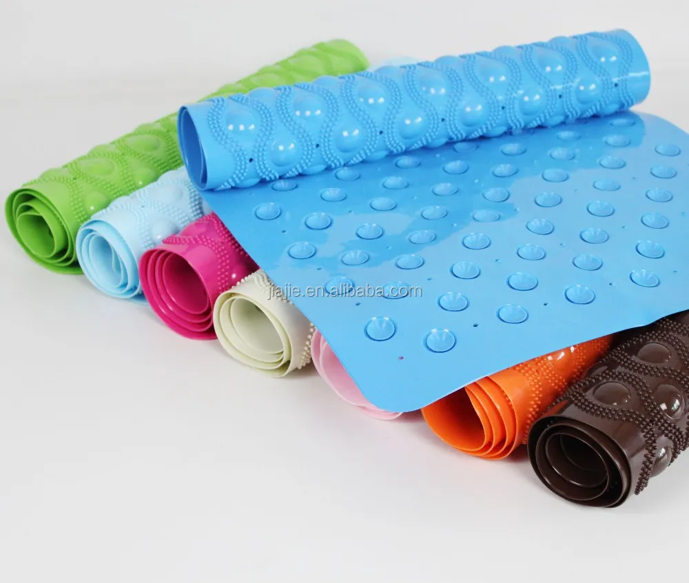 (J-7140 ) Top seller high quality bathroom different colors comfort pvc massage mat