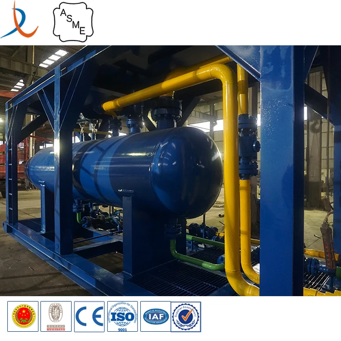 Horizontal two phase separator/oilfield filter separator skid mounted