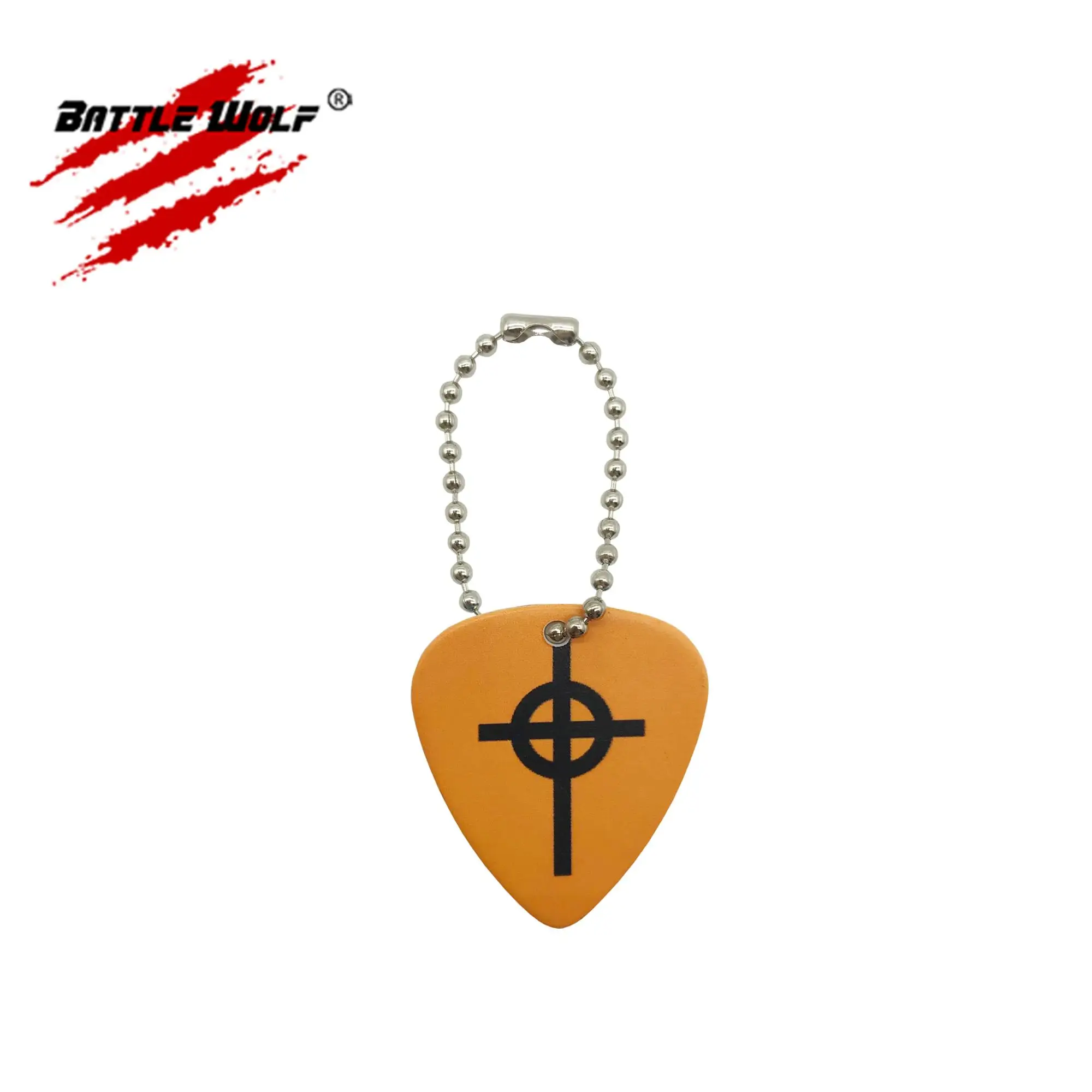 Custom Printing Design Guitar Pick Keychain Corporate Giveaways