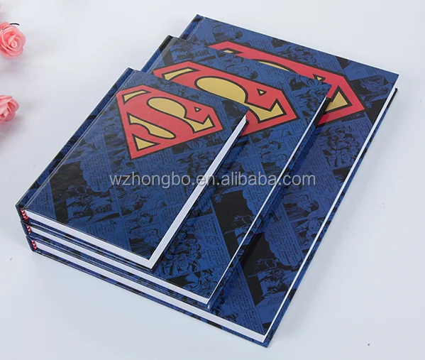 Customised Super Hero Hardcover Diary Notebooks