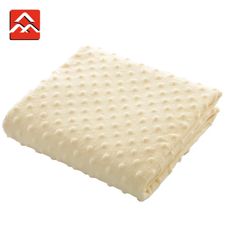 
Luxury Softextile Minky Dot Thick Fleece Knitted Baby Blankets Wholesale 