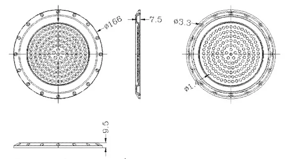 Led lens 60 degree beam angle for 2835 led high bay light lens