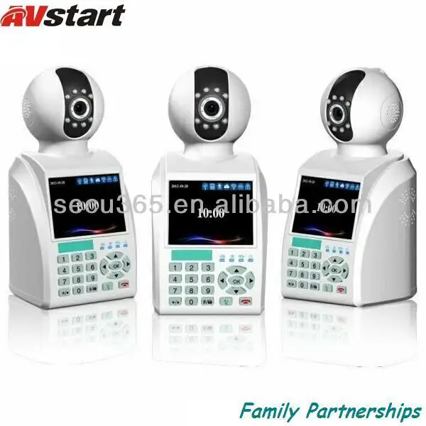 wireless video baby monitor with telephone network camera