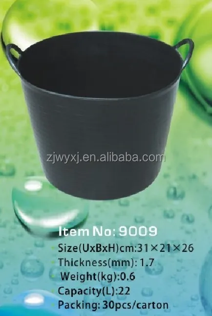 garden bucket,plastic bucket,flexible pail plastic trough,REACH