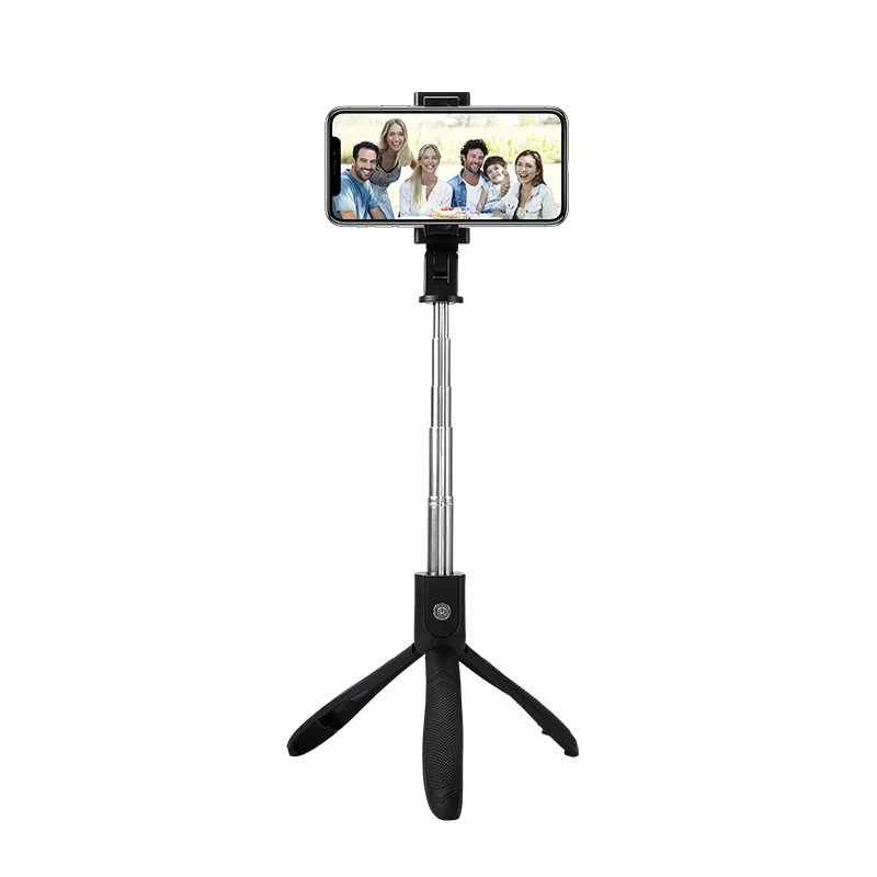 K06  portable selfie device remote for mobile phone with mirror hot sales selfie stick tripod