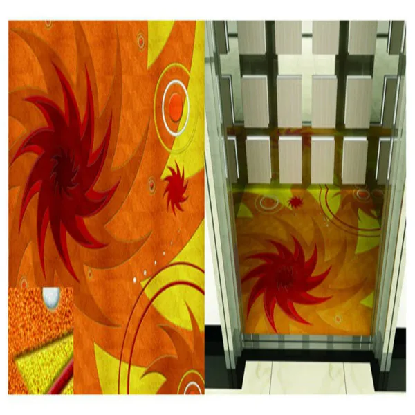PVC colorful printed vinyl Elevator flooring covering