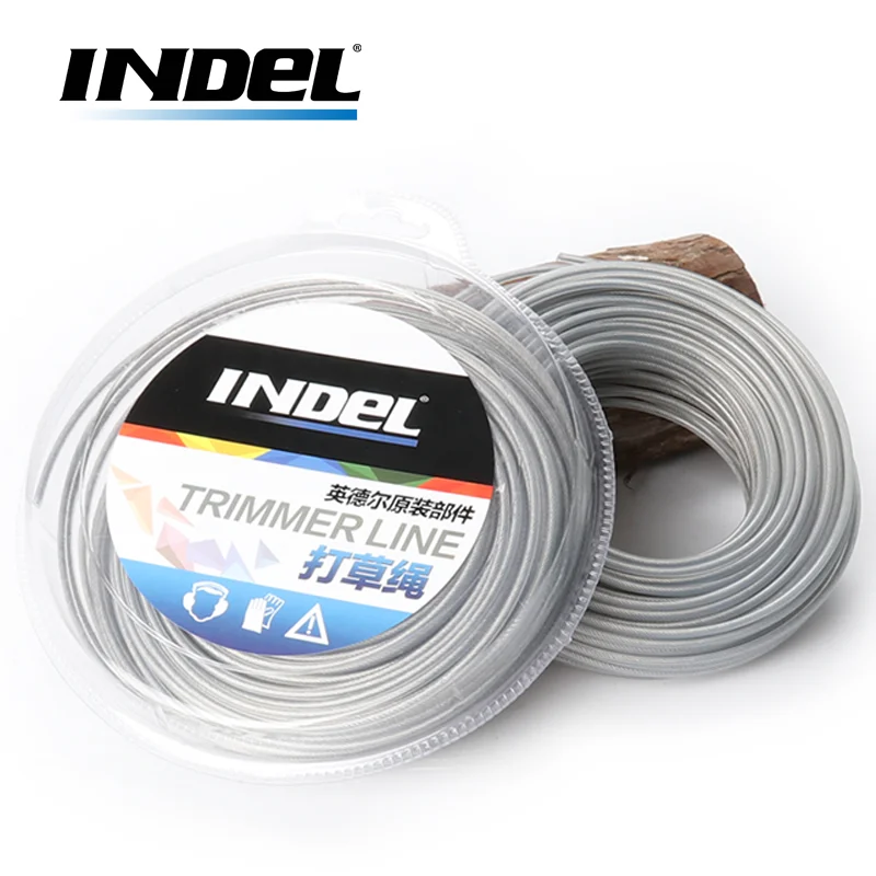INDEL Trimmer Line Garden Grass Cutter Blade 3.0mm Steel wire Nylon rope Brush Cutter Blade