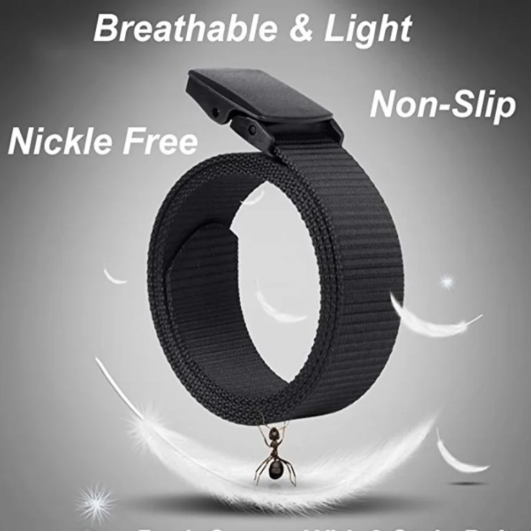 38mm Custom Men Nylon Webbing Belt with Plastic Buckle