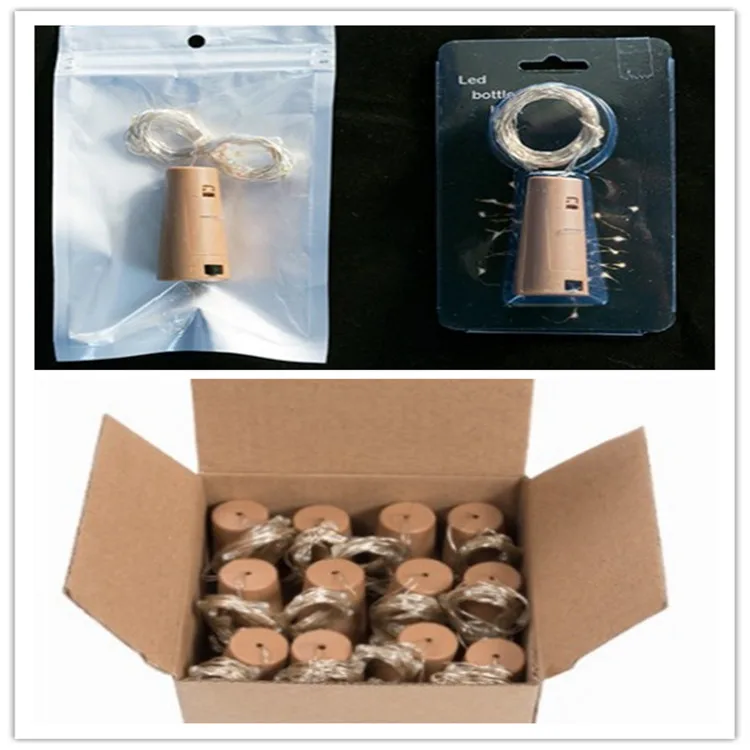 Battery operated Led wine bottle cork lights / cork light wine stopper copper wire string light wine bottle stopper