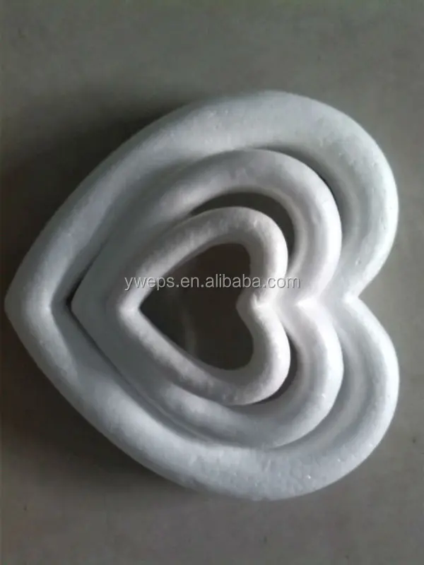 styrofoam heart wreath
