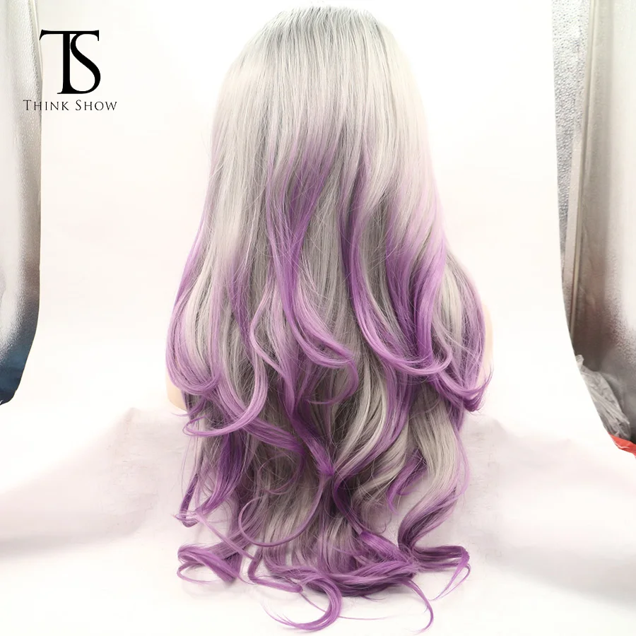 
High quality synthetic lace front wigs private label from factory 