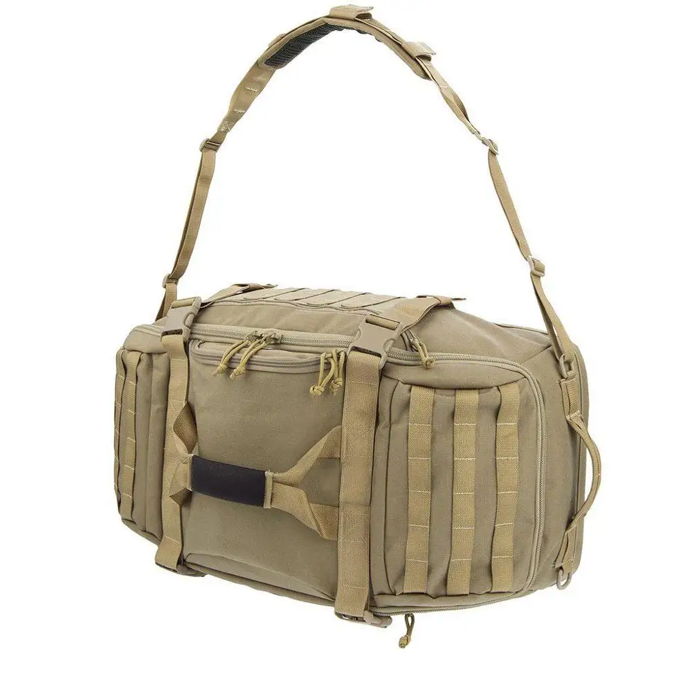 Unique 3-way Travel Bag Tactical Duffle Adventure Bag Military Backpack with Adjustable Shoulder Backpack Straps