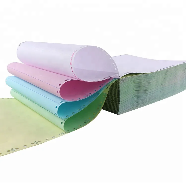 ISO 9001 Carbonless Paper Factory Competitive Price  NCR Paper Custom Logo Continous Paper from China