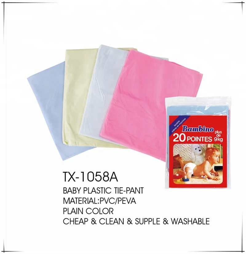 Factory Wholesale PEVA  Baby Tie Pant Diaper