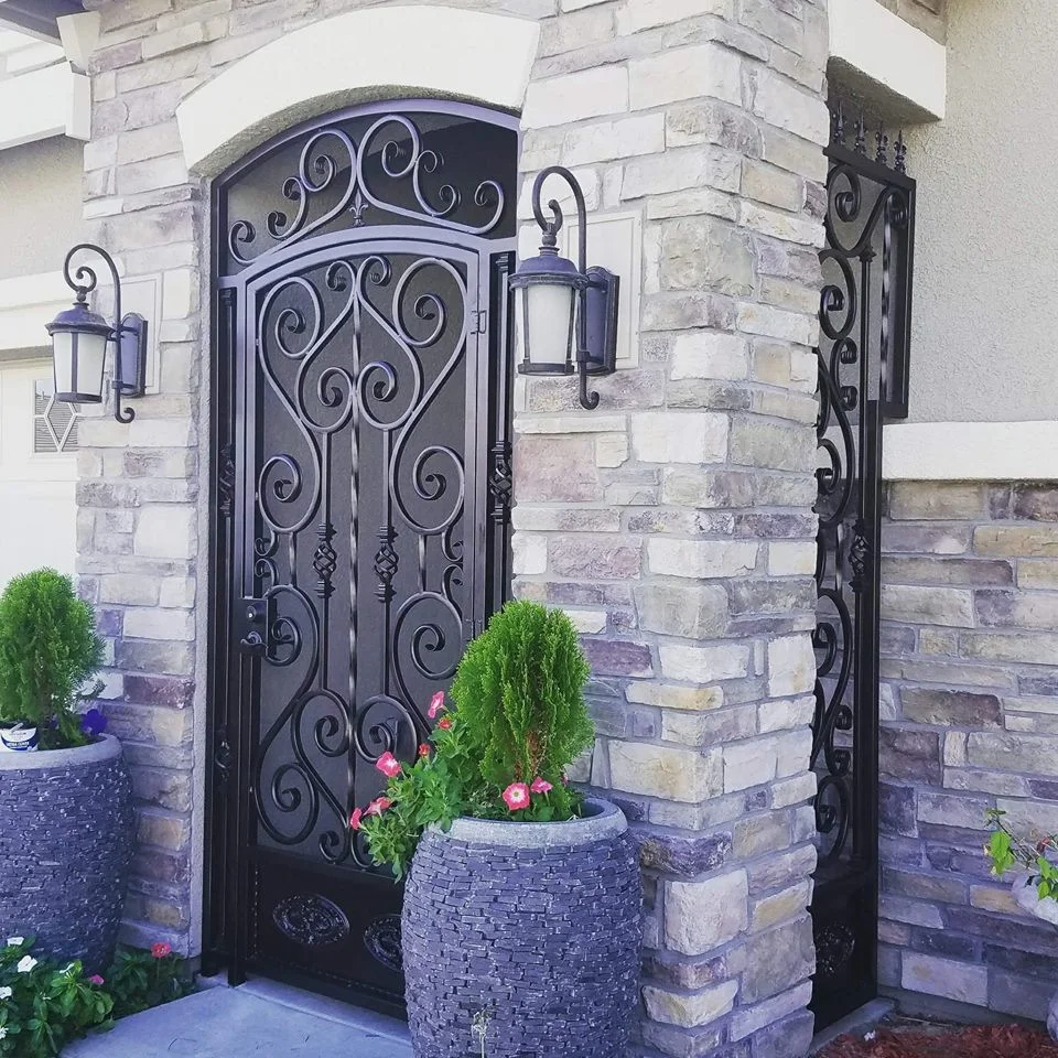 Современный кованый металлический экран садовый забор наружная лазерная резка ограждение изготовление на заказ декоративные садовые заборы размер