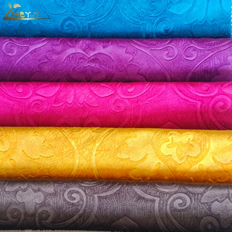 New Arrival Soft Digital Emboss and Print Velvet For Sofa  Chair cover