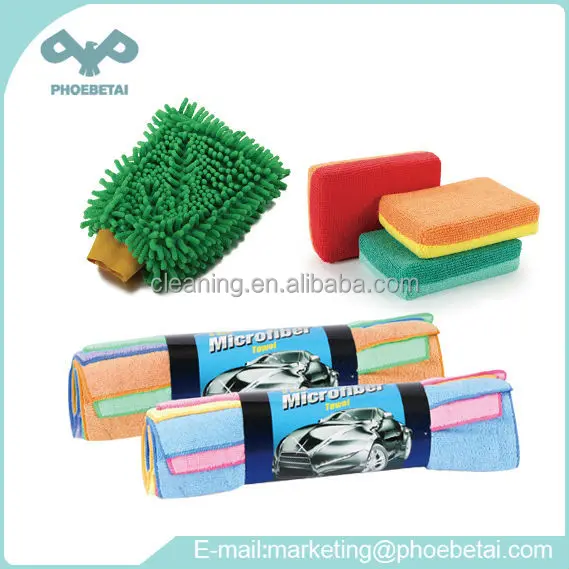 Микрофибры синеля по уходу за автомобилем комплект для чистки 3 в 1 году сделал в китае