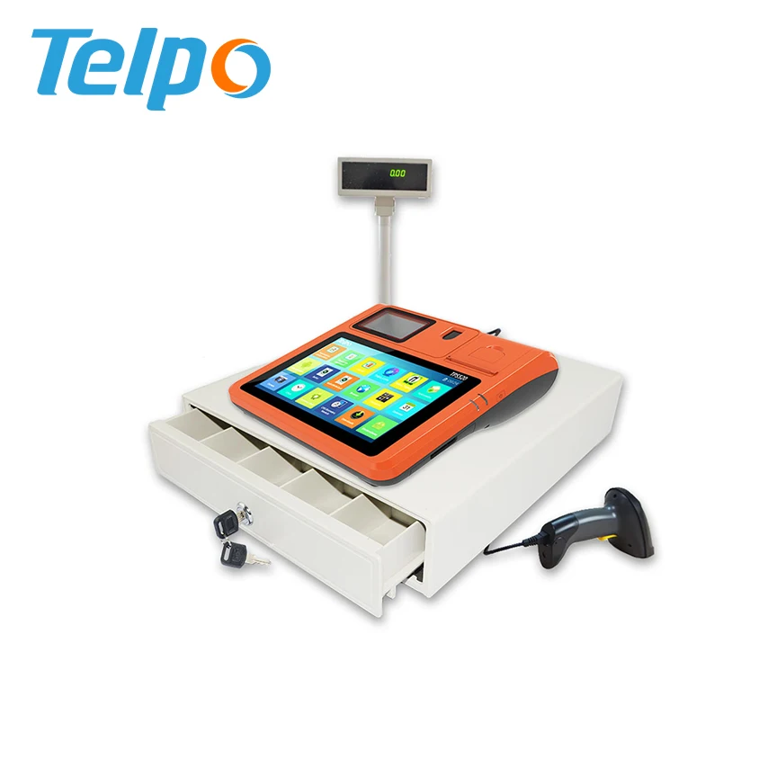 Rugged 10inch Octa core Android Tablet POS with thermal printer RJ11 For Loyalty Program betting Retail