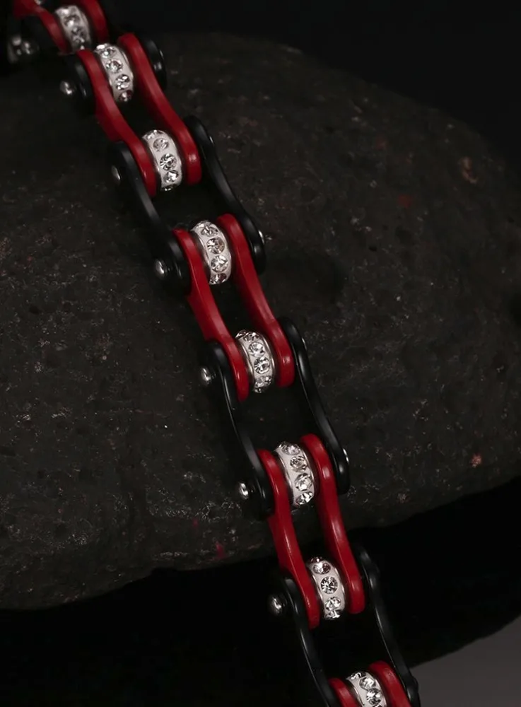 Fashion Trending Chain Link Bracelet Stainless steel Motorcycle Bike Bicycle Chain Bracelet