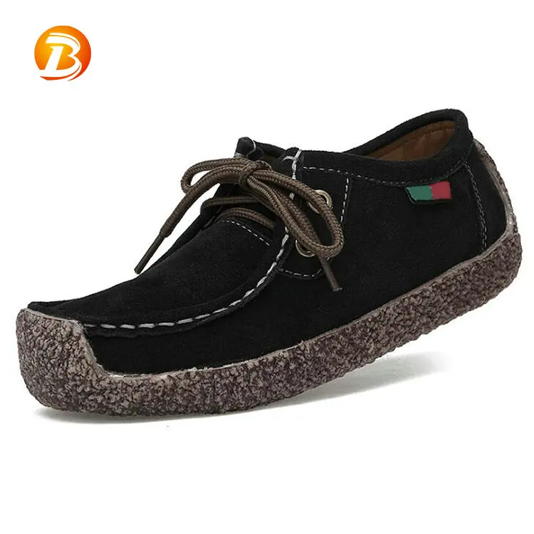 Fashion casual leather flat soft bottom new style loafer shoes men