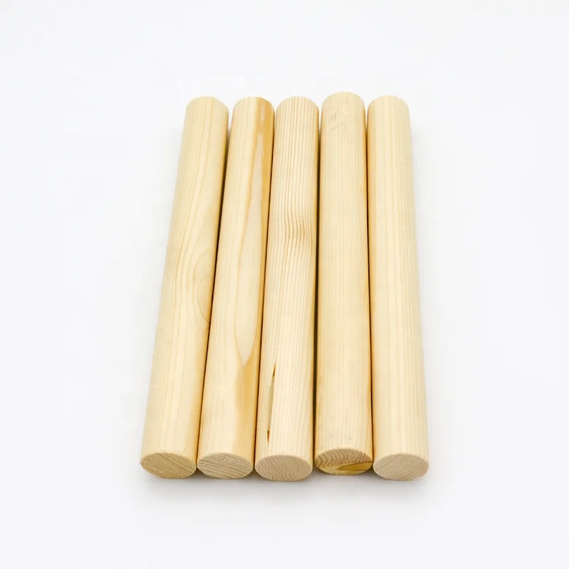 Pine Wood Cudgel Board For Product Accessories |  Cylindrical Stick