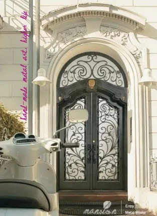 
Hand-made Galvanized Metal Gate for Farm, Garden, Villa 