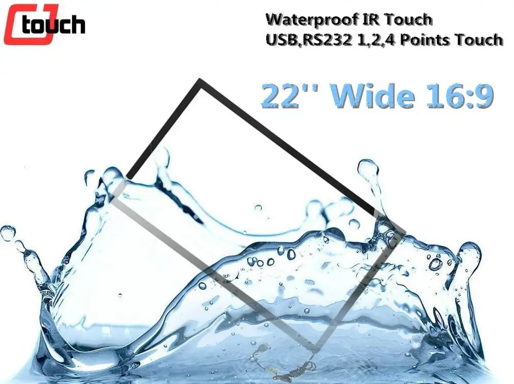 Lcd Dongguan 22 Inch Tablet Multi Touch-Screens SAW Infrared Resistive Touch Panels Tempered Glass Overlay Kit Touchscreen