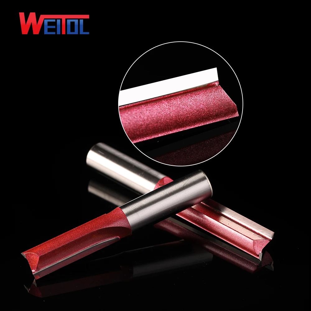 Weitol Technical lengthen straight bit double edged straight slot milling cutter /woodworking cutting tool