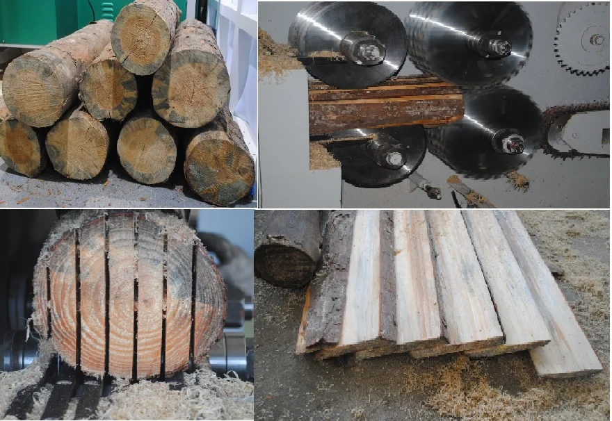 Wellmax automatic multi rip saw line ZQ450