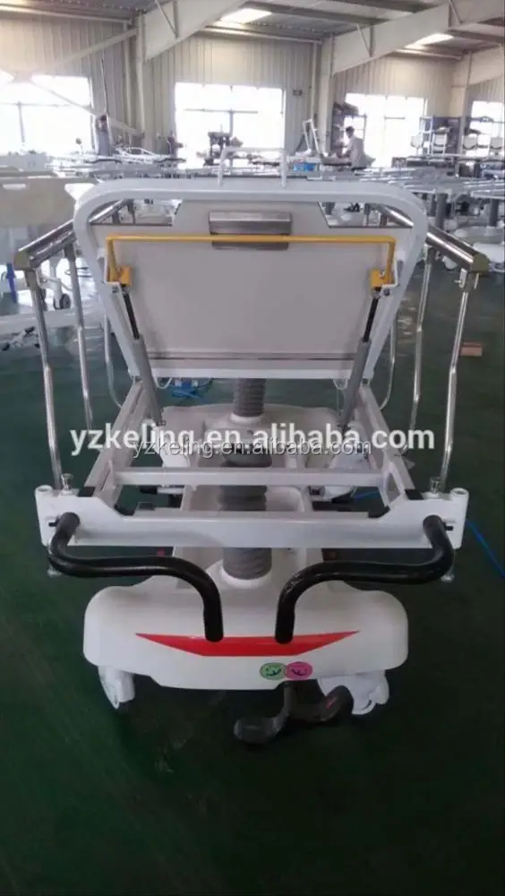 Chair emergency stainless steel hydraulic patient transport stretcher patient trolley