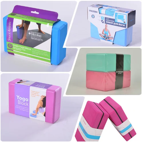 Customized weight print logo yoga eva foam block/brick with fitness 120g 150g 180g 200g