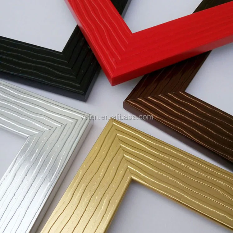 J04583 series classic antique mdf plastic painting picture frame moulding