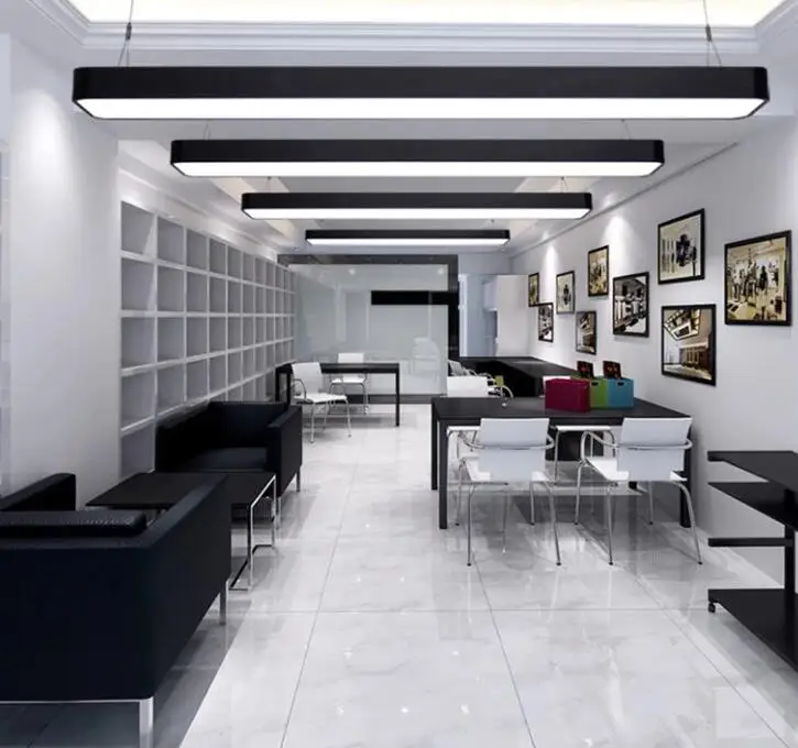 LED office chandelier simple modern aluminum studio office lighting hanging lights