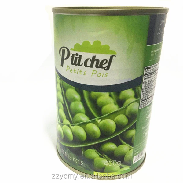 
400g canned fresh green pea in brine High Quality Canned Green peas fresh packed for sale 