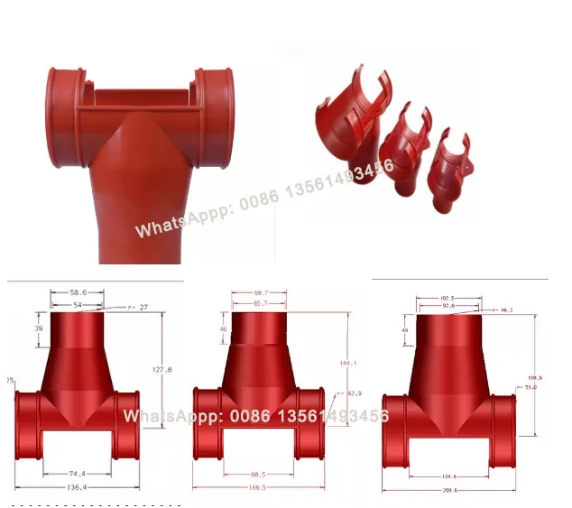 conveyor feeding system parts plastic Tee Clip