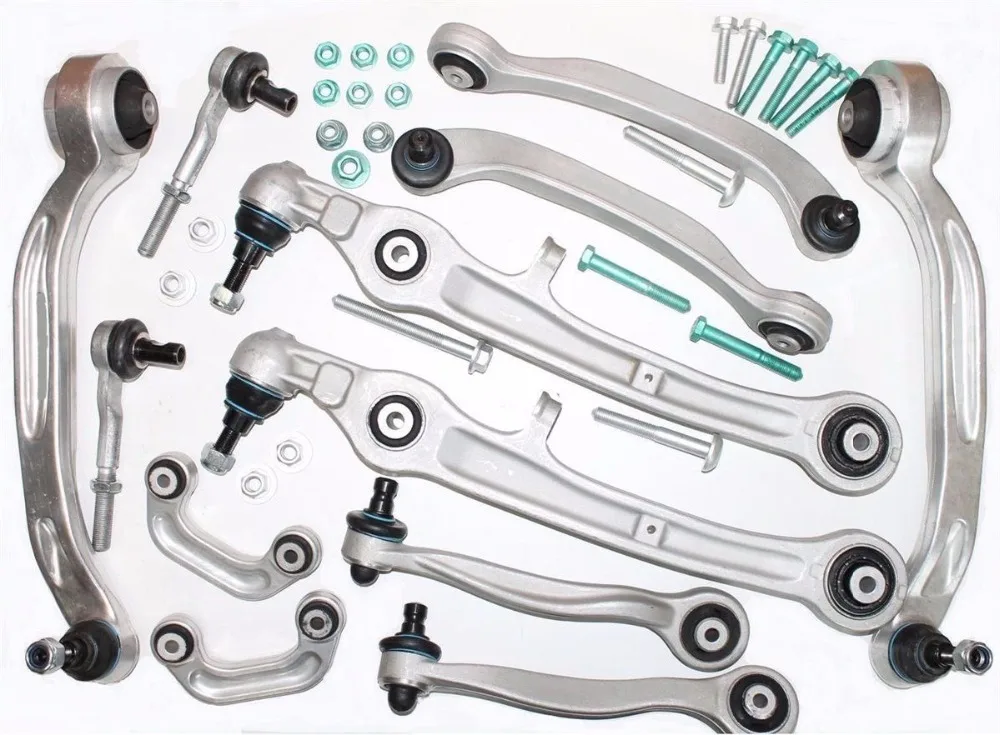 Front Suspension Control Arms With Track Rod Ends Links Kit For A6 C6 OE 4F0498998 4E0411317C 4B0419811Q