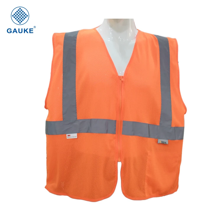 China factory supply polyester orange safety vest cheap safety vest wholesale safety vest