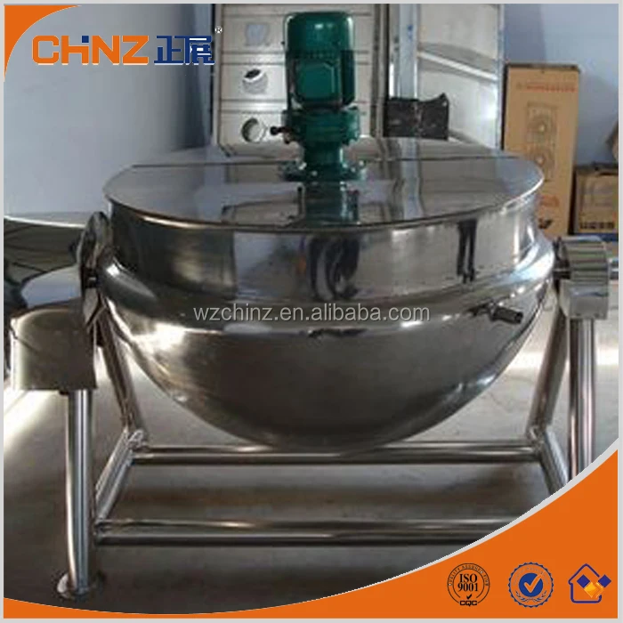 For Food double jacketed kettle with mixer agitator