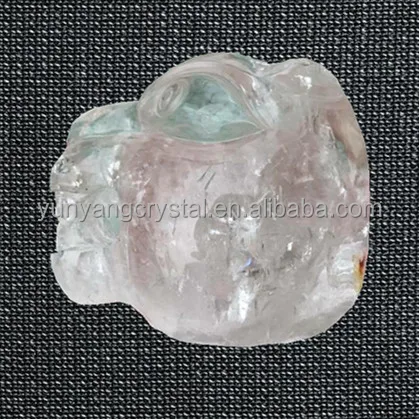 price of natural rock crystal quartz stone jaguar head skull