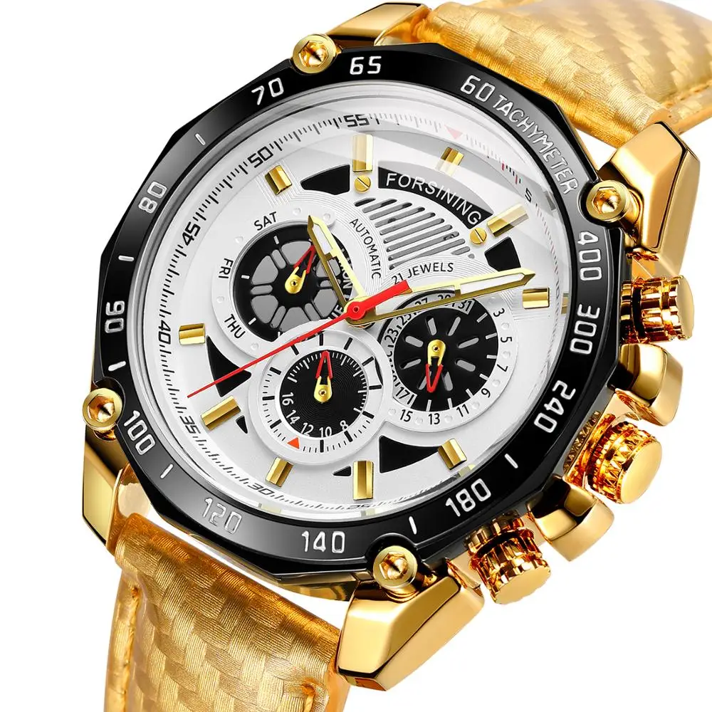 2023 Forsining new design luxury men watch 3 ATM water resistant automatic movement relogio masculino