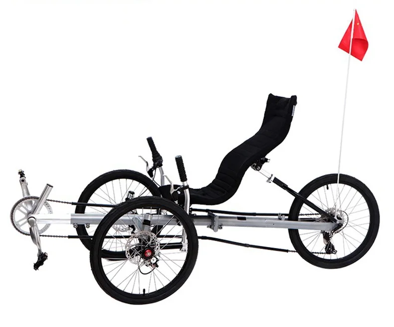FREE SHIPPING  CLASSIC Three wheel shock absorption foldable   Recumbent Trike