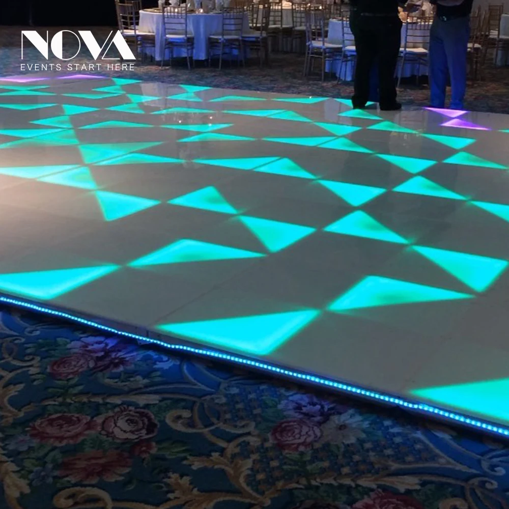 N0VA Night Club Decoration,1*1m 432pcs Rgb Portable Led Dance Floors