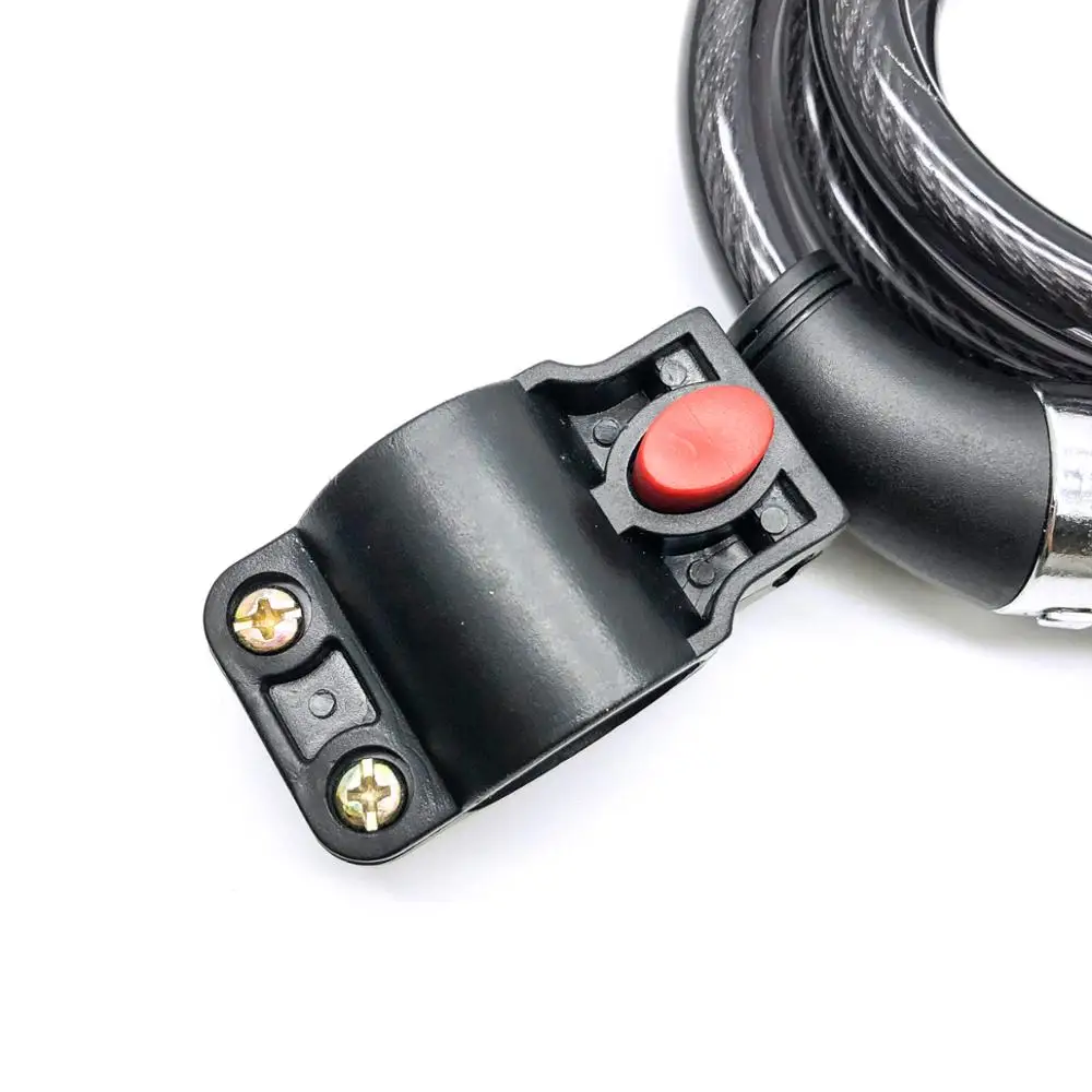 
8310-Q High Security 4 digits Steel bicycle parts bicycle accessory combination lock, with bracket 