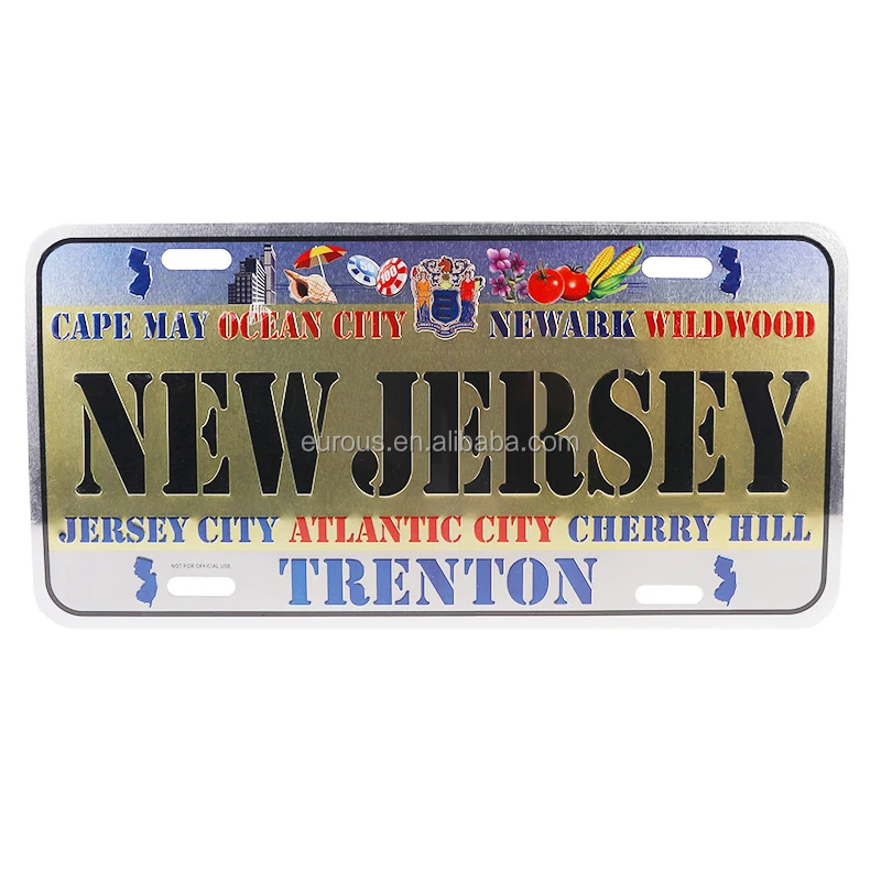 Factory Price Aluminum Mini Bike Number License Plate Design