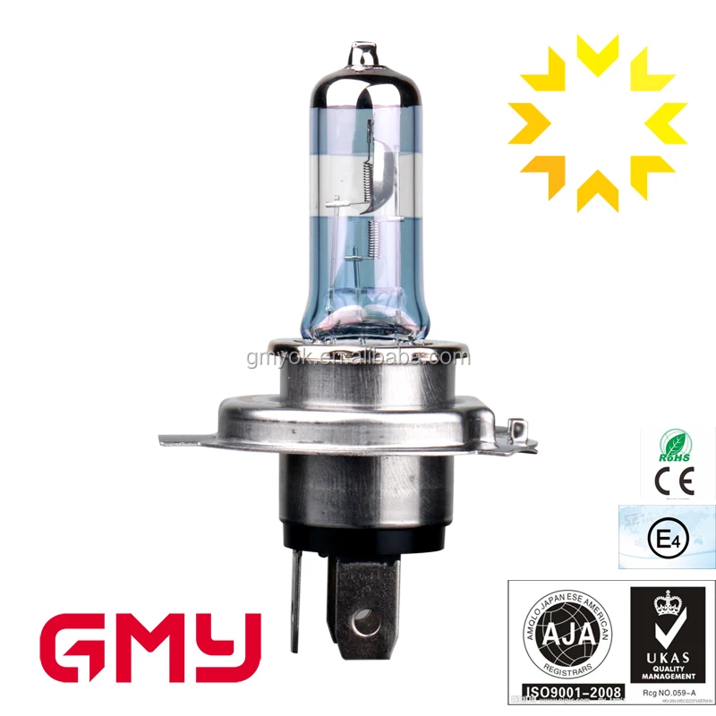 H4 12V60W/55W 12V100W/90W blue super white halogen car lighting